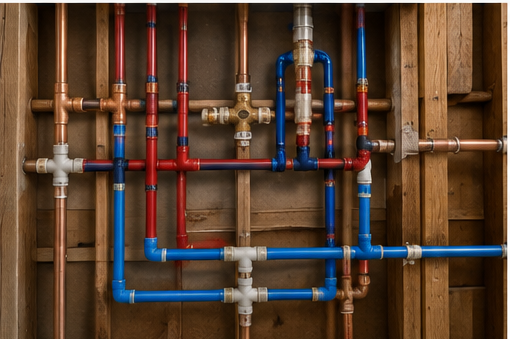 Whole-home repiping in PEX and copper in Wichita Falls, TX