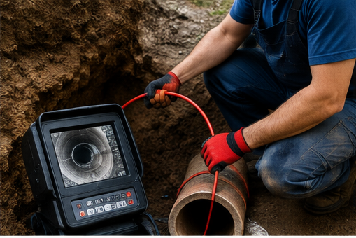 Sewer line camera inspection in Wichita Falls, TX